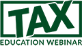 TAX education webinar stamp